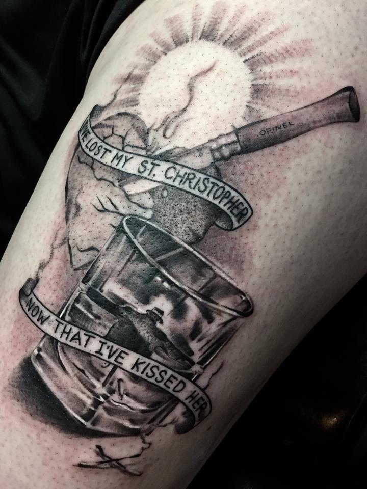 Tom Waits inspired tattoo by Hash – 1920 Tattoo
